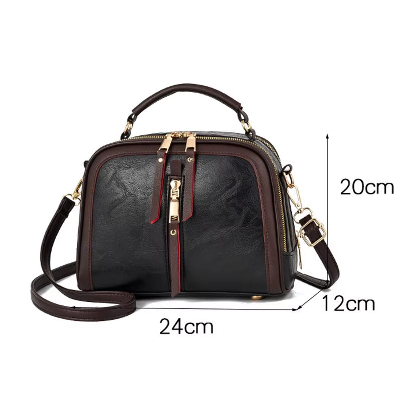 Luxury Handbags Women Bags Designer PU Leather Solid Color Messenger Bag Fashion Shoulder Crossbody Bags Girls Tassen Tote