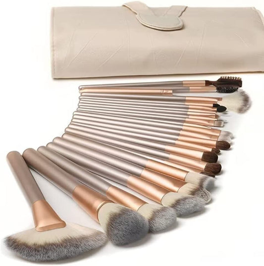 Makeup Brushes  Makeup Brushes Sets Professional 18 Pcs Make up Brushes Premium Synthetic Foundation Brushes Blending Face Powder Blush Eyeshadow Eyeliner Make up Brush Kit with PU Leather Bag